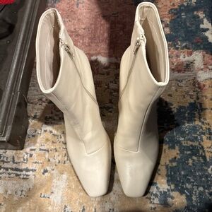 Alfani Cream Ankle Booties